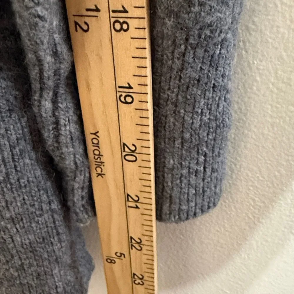 MADEWELL Cardigan Open Front Wool Alpaca Blend Womens Small Gray Cozy Walker - Picture 8 of 9